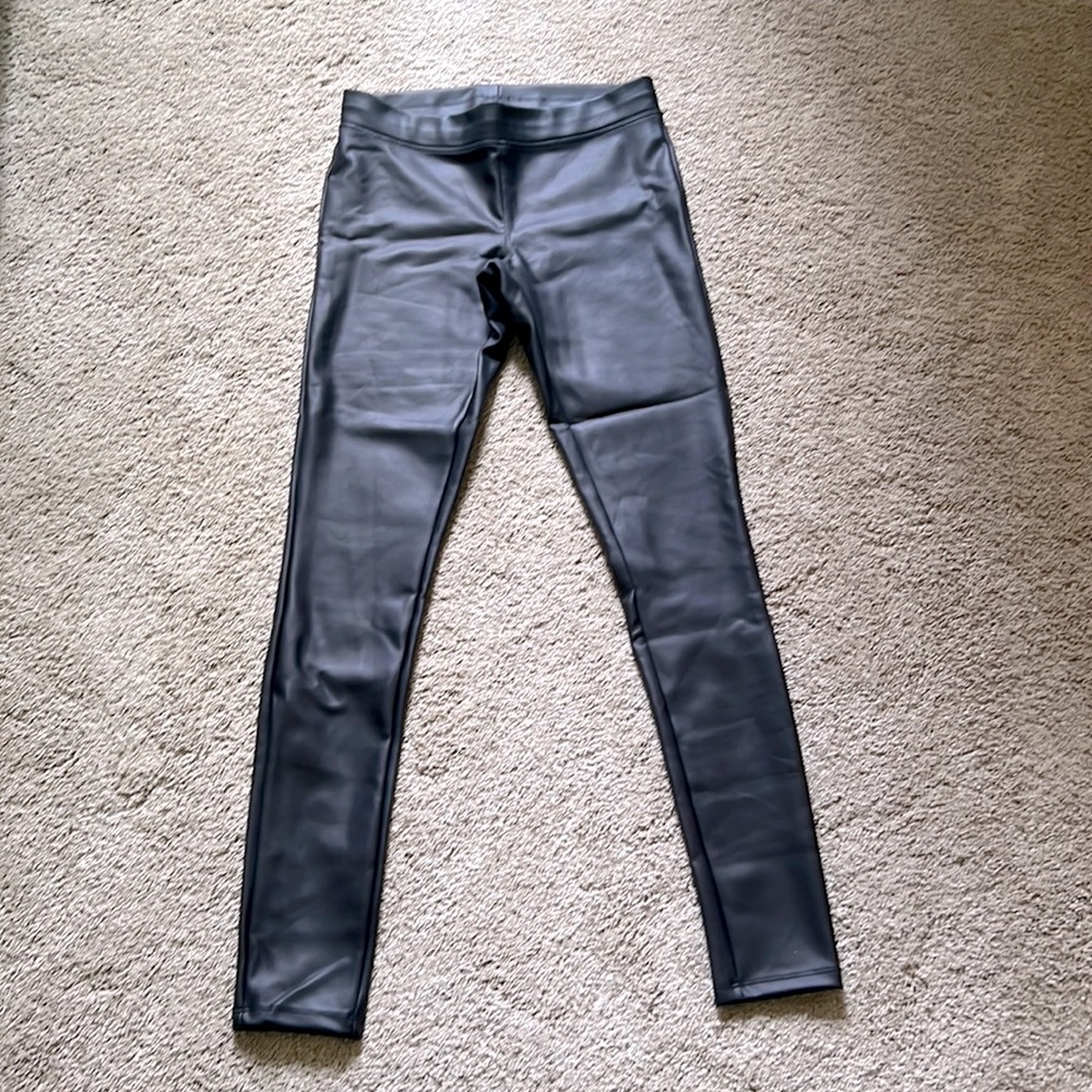 Express Faux leather mid-rise leggings